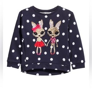 H&M Size 4-6Y Sweatshirt with Sequins